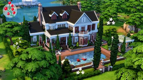 🫐🍓🍒 Presidents House Not So Berry Rose Generation 2 Sims 4 Speed