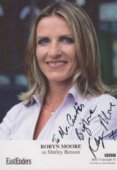 Robyn Moore Shirley Benson Bbc Eastenders Hand Signed Vintage Cast