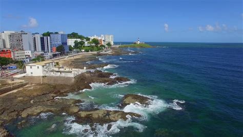Coastline Cityscape And Landscape Of Salvador Brazil Image Free