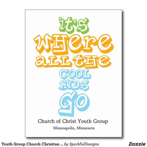 Check spelling or type a new query. Youth Group Church Chrisitan Postcard Card Invite | Zazzle.com | Youth, Invitations, Cards