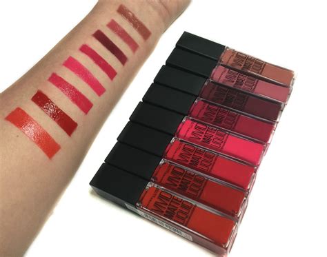 Review Maybelline Vivid Matte Liquid Lipsticks And Swatches Taken By