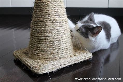 Pet Crafts Diy Cat Scratching Post Directions Not Included Diy