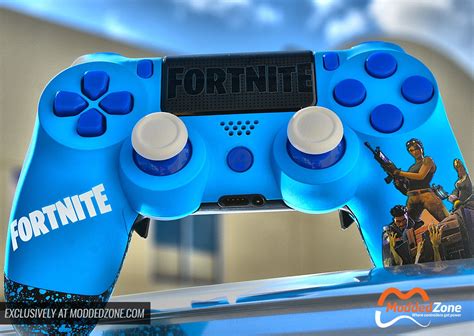 A Close Up Of A Video Game Controller With The Fortnite Logo On It