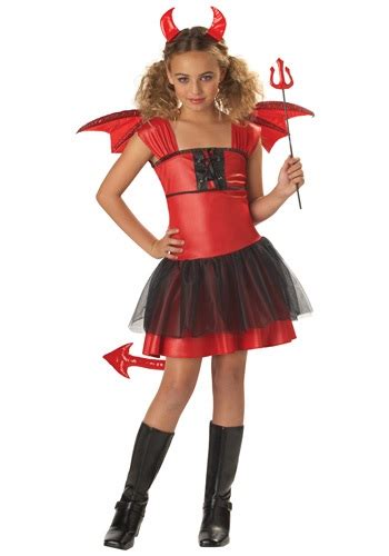 Girls Darling Devil Costume Devil Halloween Costumes For