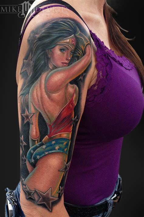 Wonder Woman Tattoo By Mike DeVries Tattoos