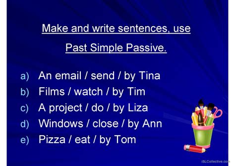 Passive Voice Present Simple Passiv English Esl Powerpoints