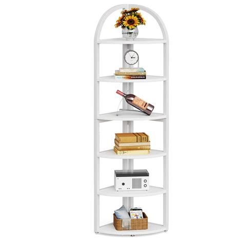 tribesigns 6 tier corner shelf in the bookcases department at