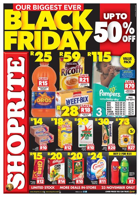 Today, the shoprite group of companies operates 1825 grocery outlets and 363 franchise outlets in 15 african countries. Shoprite Black Friday 2019 Deals & Specials