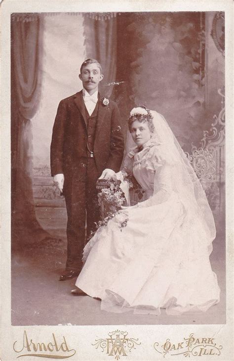 Beautiful Bride And Groom Victorian Wedding Portrait Oak Park