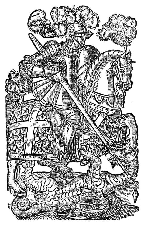 Posterazzi Red Cross Knight 1598 Nthe Red Cross Knight Woodcut From