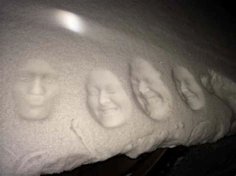 3d Images Of Faces In The Snow—a New Fad Mens Journal
