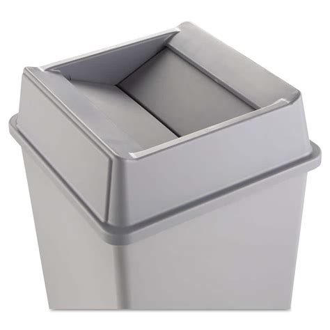 Rubbermaid Commercial Products Untouchable 35 And 50 Gal Grey Square