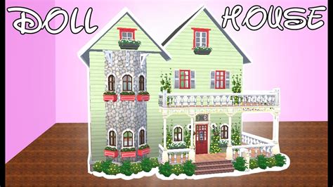 Cute Dollhouse The Sims 4 Speed Build Youtube