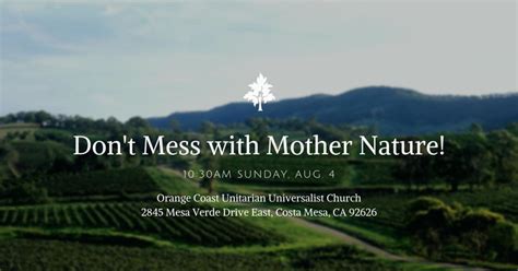 Sunday Service Dont Mess With Mother Nature In Costa Mesa At
