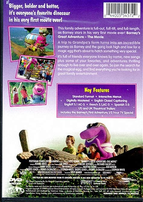 Barney Barneys Great Adventure The Movie Dvd 1998 Dvd Empire