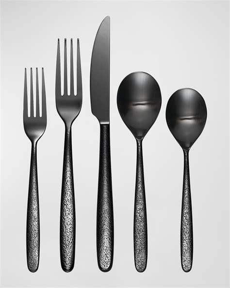 Oneida Storm Black 20-Piece Everyday Flatware Set | Neiman Marcus