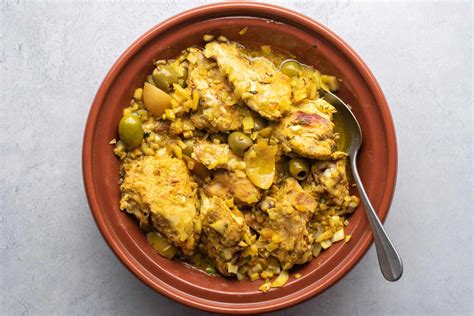 Moroccan Chicken Tagine With Olives And Preserved Lemons Recipe