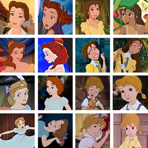 Female Disney Characters With Brown Hair
