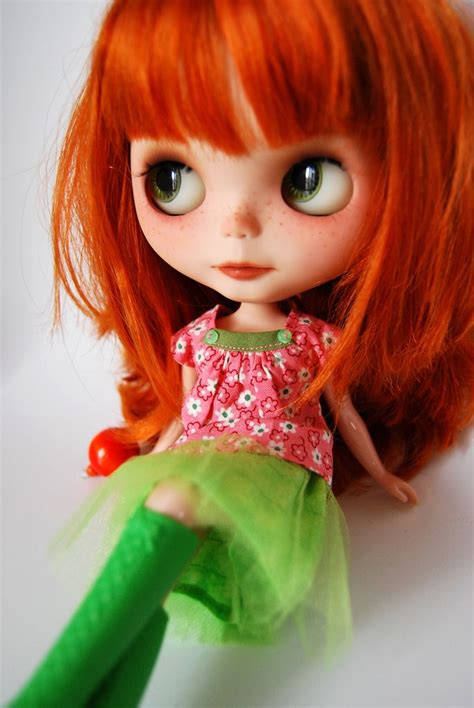 320 365 a blythe a day… glam fairy art dolls dream doll red hair color many faces doll