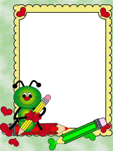 School Frame Png Bordas Coloridas Moldura Infantil Clip Art Frames