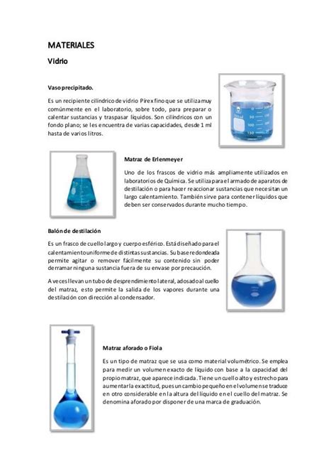 Materiales De Laboratorio De Quimica
