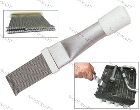 A rad fin comb like the types utilised on refridgeration condensors will not likely do the job on vehicle radiators. Cooling Radiator Coil Fin Comb Straightening Tool (1354)