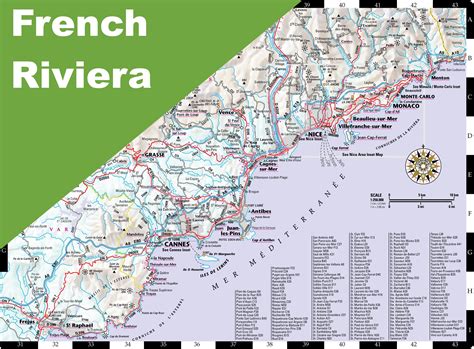 French Riviera Road Map