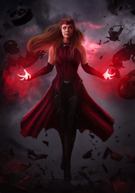 scarlet witch full power mode wallpaper hd superheroes 4k wallpapers images and background