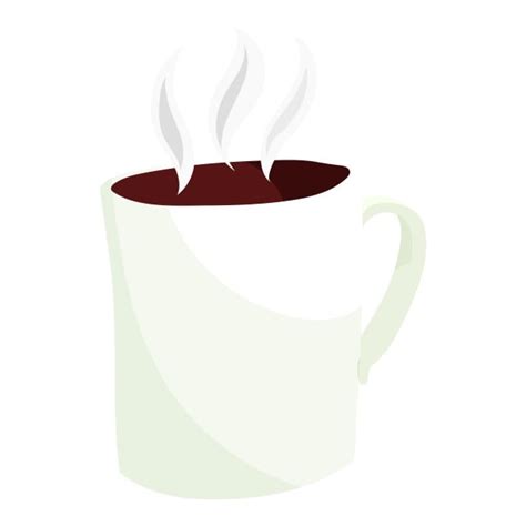 Hot Coffee Mug Icon Cartoon Style Hot Coffee Drink Png And Vector