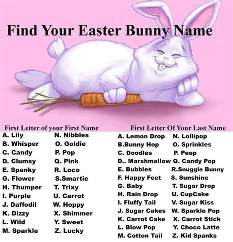Im Sparkle Snuggle Bunny Bunny Names