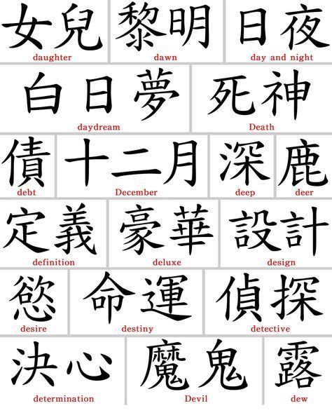 Tattoos Chines Symbol Tattoos And Kanji Symbol Tattoos Japanese