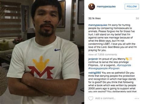 manny pacquiao s derogatory comments towards same sex couples prompts nike to take action rona
