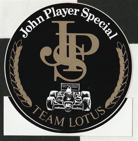 John Player Special Jps F1 Team Lotus 98t 1986 Senna Original Sticker