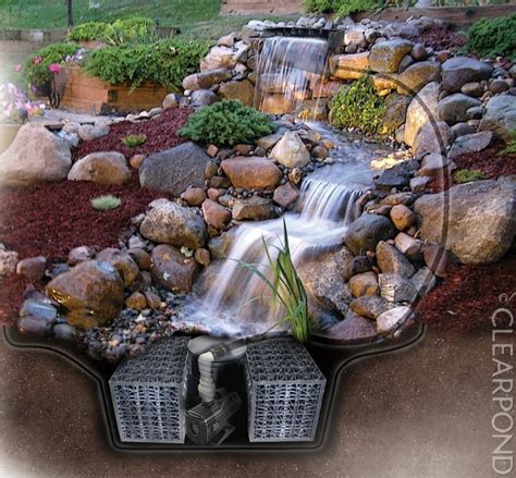 Ask your local building department about how far a pond has to be set back from property lines. Pondless Water Feature | Clearpond