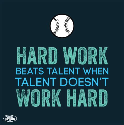 Hard work beats talent when talent doesn't work hard. kevin durant quoted him after durant won the naismith college basketball player of the year award in 2007. Hard work beats talent when talent doesn't work hard ...