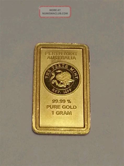 1 Gram Pure Gold Bar Perth