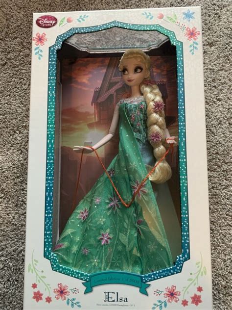 Disney Store Elsa Limited Edition 17 Doll Frozen Fever Antique