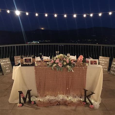 such a romantic sweetheart table for tonight s wedding 😍 wedgewood wedge… socal wedding