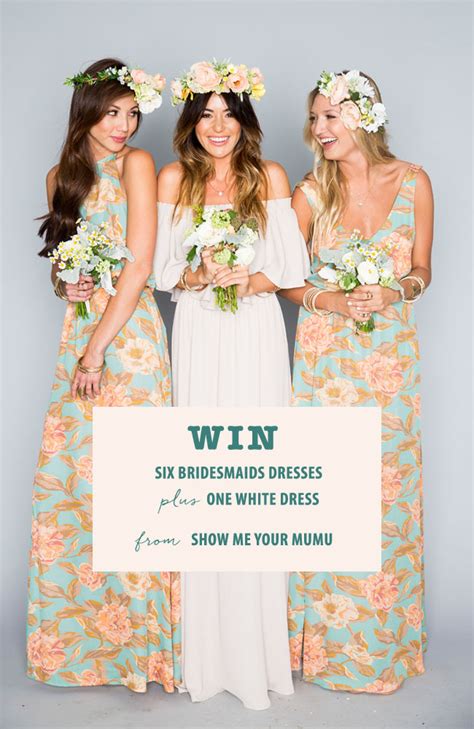 Show Me Your Mumu Bridesmaids Collection A Bridal Party Dress Giveaway Green Wedding Shoes