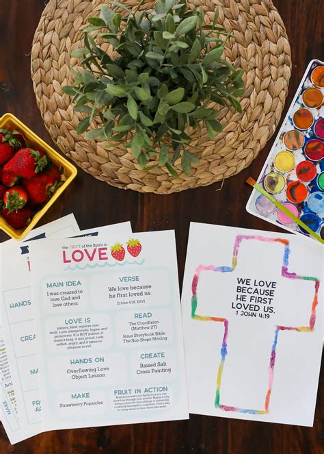 (the fruits have been chosen totally the bible consistently tells us that love is the most important quality of someone who claims to know and represent the lord. The Fruit of the Spirit is LOVE Kids Activities by The ...