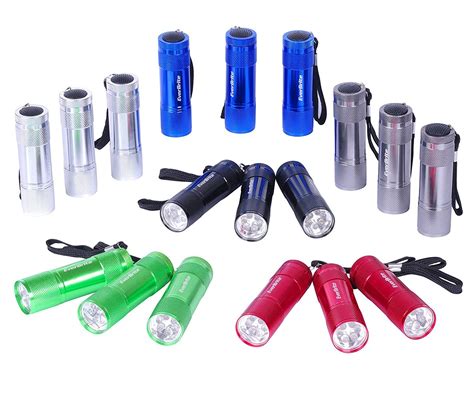 Everbrite 18 Pack Mini Aluminum Led Flashlight Set With Lanyard