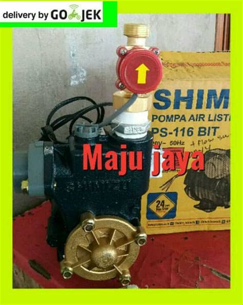 Sumur dangkal non otomatis, daya motor : Jual Pompa air pendorong 125 watt Otomatis SHIMIZU Booster ...