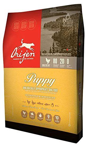 Orijen pet food products have always been known to use only the best quality ingredients. Orijen Puppy Dry Food 8020 Formula 75 lb Trial Bag 12 oz ...
