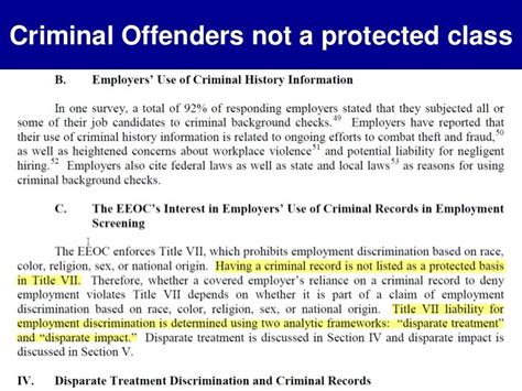 Ppt First Glance The Eeocs New Guidance On Using Criminal Records