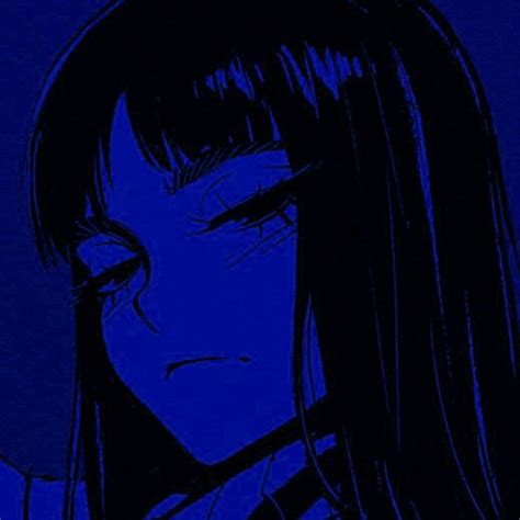 Blue Aesthetic Anime Girl PFP