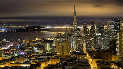 San Francisco At Night Wallpaper Backiee San Francisco Skyline San