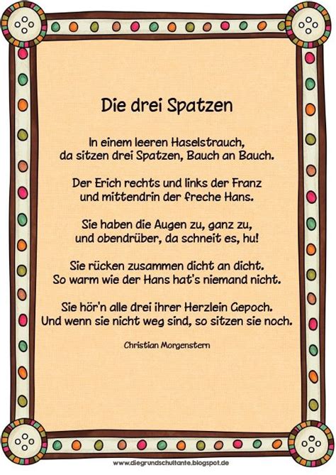 gedicht des monats gedicht grundschule gedichte gedichte für kinder