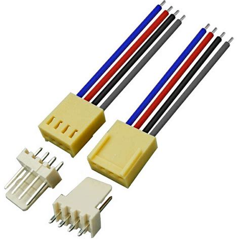 4 Pins Molex 2510 Connector Electrical Wire Harness 254 Mm Pitch Wire