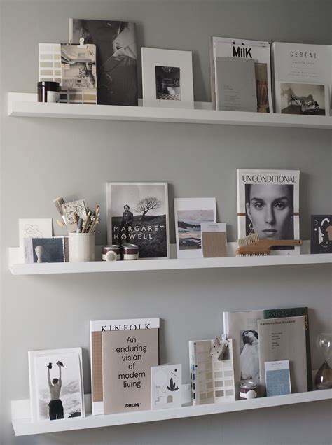 Picture Ledge Styling Ikea Picture Ledges Open Shelving In Home