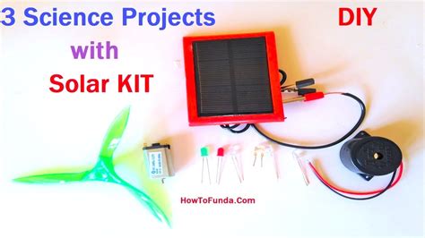 Solar Panel Kit For 3 Diy School Science Projects Solar Learning Kit